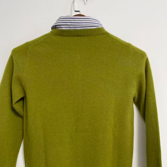 Miu Miu striped-collared knitted-logo cashmere cardigan - Picture 10 of 14